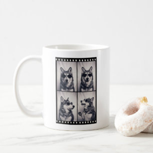 Caneca De Café Retrato de Cão Husky