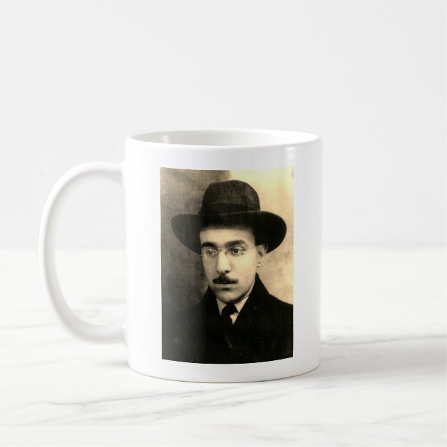 Caneca De Café Retrato de Fernando Pessoa (Esquerda)