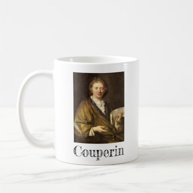 Caneca De Café Retrato de François Couperin (Esquerda)