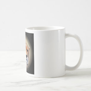 Caneca De Café Retrato de Guepardo sob Lua Cheia: A Graça da Natu