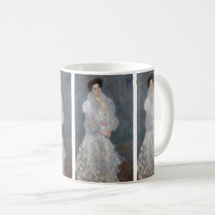 Caneca De Café Retrato de Hermine Gallia por Gustav Klimt