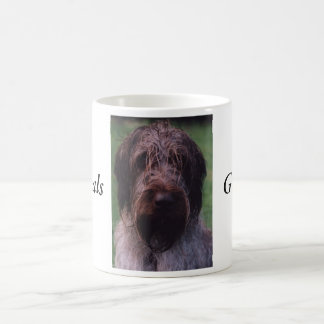 Caneca De Café Retrato de Korthals Griffon - de Tsjip