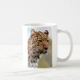 Caneca De Café Retrato de Leopardo