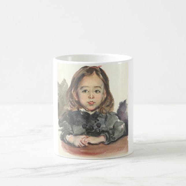 Caneca De Café Retrato de Marie (Garota Justa) (Centro)