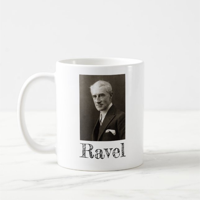 Caneca De Café Retrato de Maurice Ravel (c. 1925) (Esquerda)