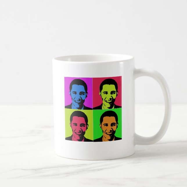 Caneca De Café Retrato de Obama (Direita)