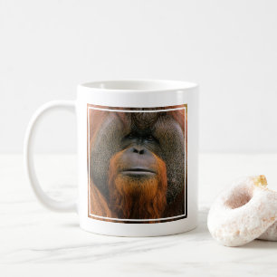 Caneca De Café Retrato de Orangutango Macho, Geórgia, EUA