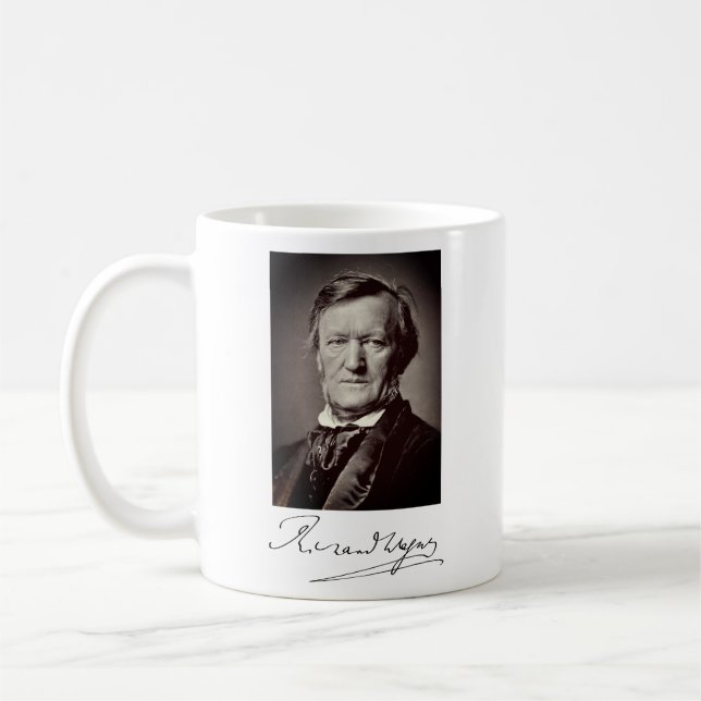 Caneca De Café Retrato de Richard Wagner (Esquerda)