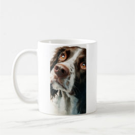 Caneca De Café retrato de springer spaniel marrom