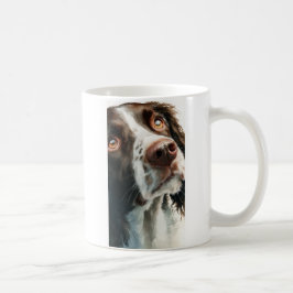 Caneca De Café retrato de springer spaniel marrom