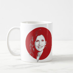 Caneca De Café Retrato de tela do KRISTI NOEM