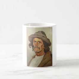 Caneca De Café Retrato de um camponês (por Ipolit Strâmbu)