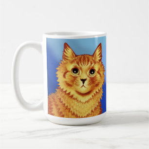 Caneca De Café Retrato de um gato laranja por Louis Wain