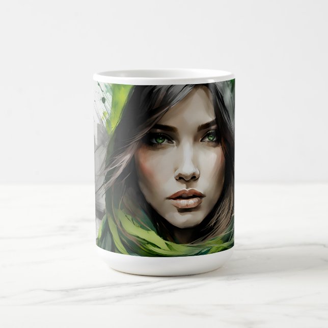 Caneca De Café retrato de uma mulher (Centro)