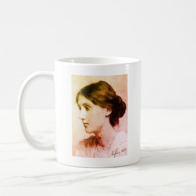 Caneca De Café Retrato de Virginia Woolf (1902) (Esquerda)