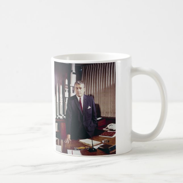Caneca De Café Retrato do doutor Wernher von Braun (Direita)