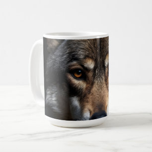 Caneca De Café Retrato do lobo