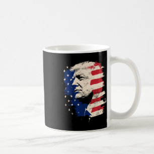 Caneca De Café Retrato do Presidente Trump Vintage 