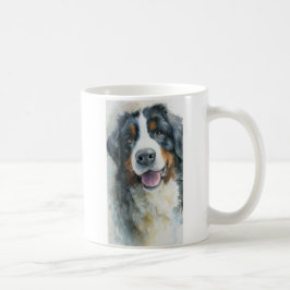 Caneca De Café retrato em aquarela do cão de montanha de Berna