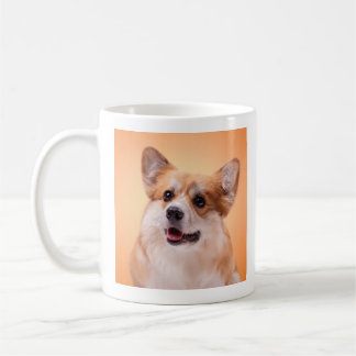Caneca De Café Retrato Feliz do Pembroke Welsh Corgi Café Clássic