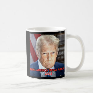 Caneca De Café Retrato Inaugural De 2025 Do Presidente Dona