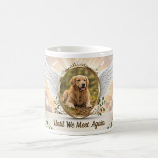 Caneca De Café Retrato Memorial Personalizado de Asas de Anjo par