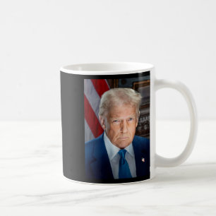 Caneca De Café Retrato Oficial da Casa Branca Donald J Trump 2025