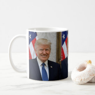 Caneca De Café Retrato oficial de Donald Trump