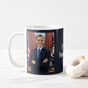Caneca De Café Retrato Oficial do segundo do Presidente Barack Ob