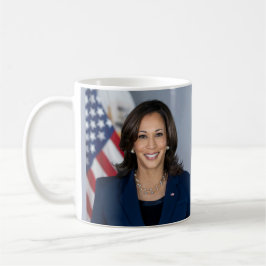 Caneca De Café Retrato Oficial do Vice-Presidente Kamala Harris