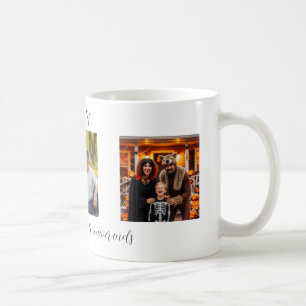 Caneca De Café Retrato Personalizado de Família com Mensagem Pers