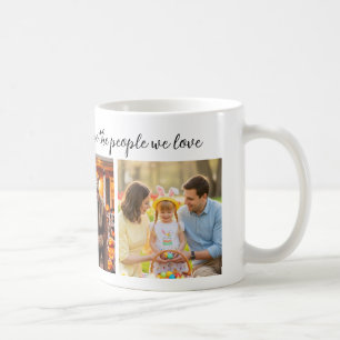 Caneca De Café Retrato Personalizado de Família com Mensagem Pers