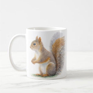 Caneca De Café Retrato Realista de Esquilo