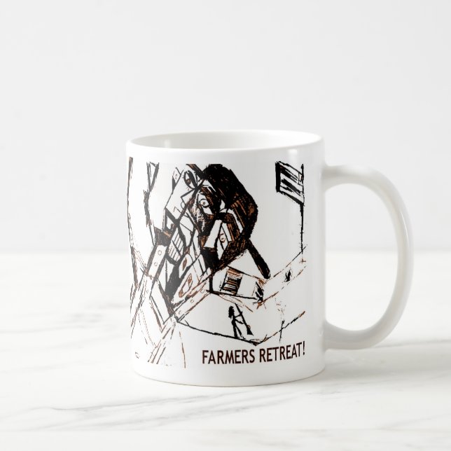Caneca De Café RETREAT DOS FARMERS branco (Direita)