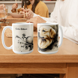 Caneca De Café Retriever de ouro