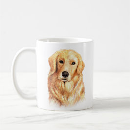 Caneca De Café Retriever de Ouro Personalizado