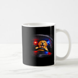Caneca De Café retriever dourado meme do cão dirigindo um carro e