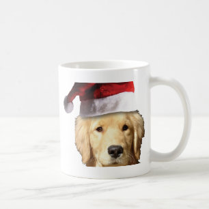 Caneca De Café Retriever Ouro de Natal