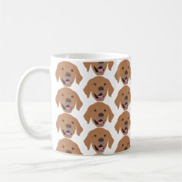 Caneca De Café Retrievers de ouro em Mug