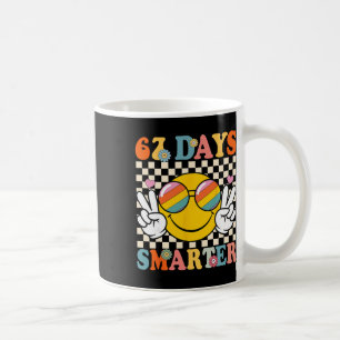 Caneca De Café Retro 67 Dias Mais Inteligente 67 Dias De Escola C