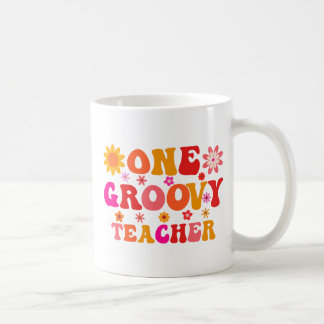 Caneca De Café Retro 70s One Groovy Teacher