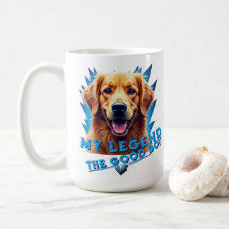 Caneca De Café Retro 90s Golden Retriever Mascot Custom Gifts