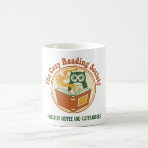 Caneca De Café Retro Anos 70 Sociedade Aconchegante de Leitura Am