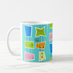 Caneca De Café Retro Atomic Kitsch Mug