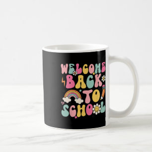 Caneca De Café Retro Bem-vindo de Volta à Escola Agradecimento ao