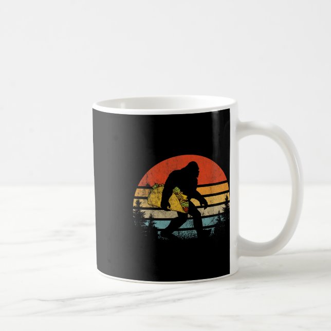 Caneca De Café Retro Bigfoot Taco Funny Cinco De Mayo Sa (Direita)