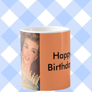 Caneca De Café Retro Birthday