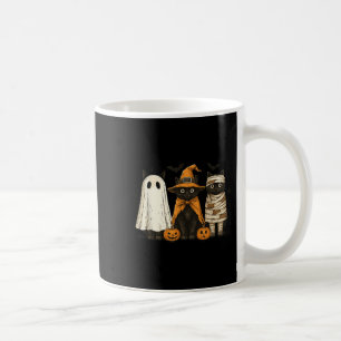 Caneca De Café Retro Black Cat Wity Scareen Halloween Pumpkin Mul