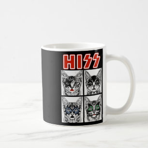 Caneca De Café Retro Cat Rock Music Concert Bandas Homens Criança