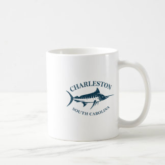 Caneca De Café Retro Charleston South Carolina Vintage Fish Bo